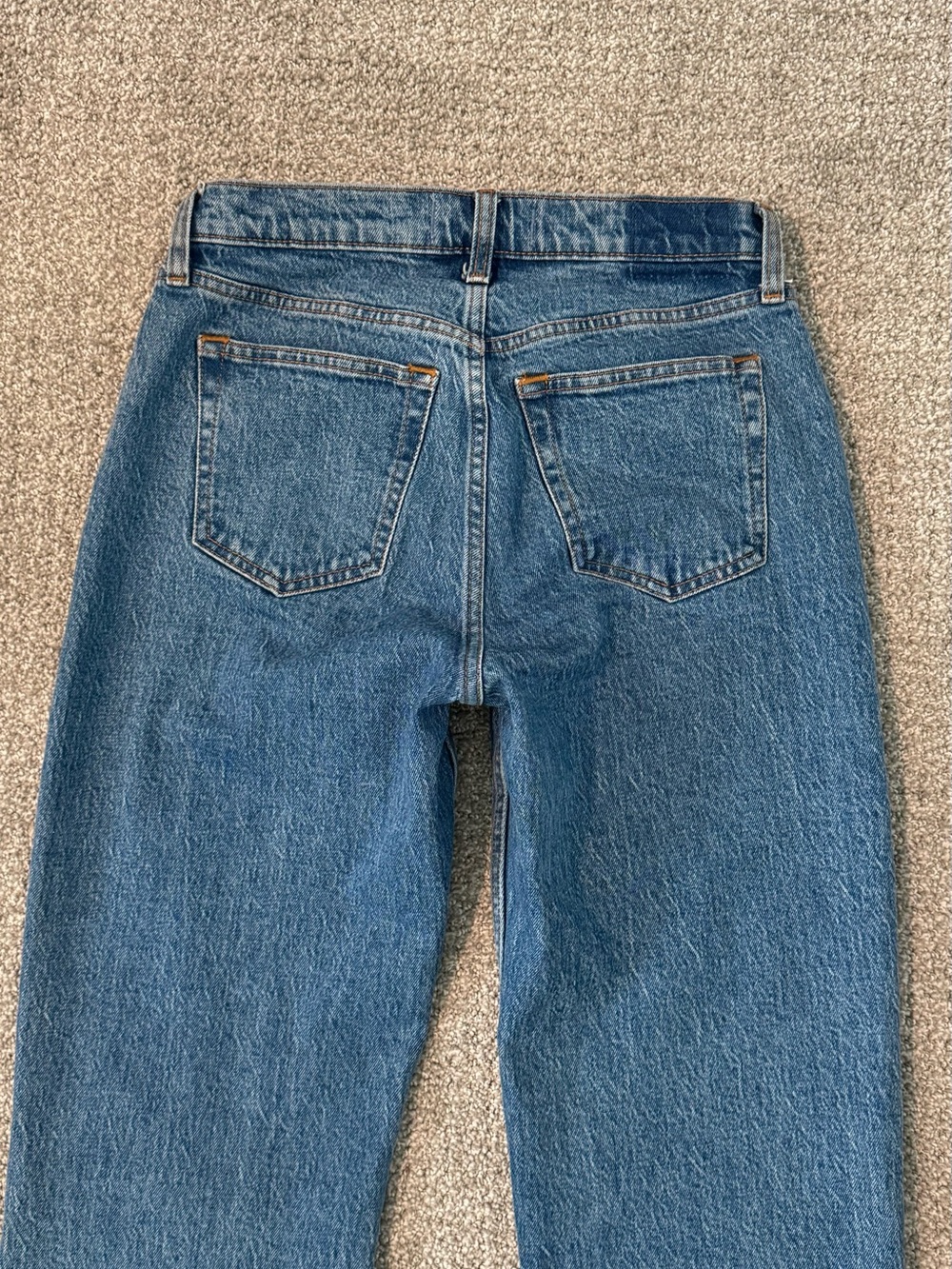 Abercrombie Baggy 24 short Lowrise Women's Dark Blue Jeans - Picture 4 of 6